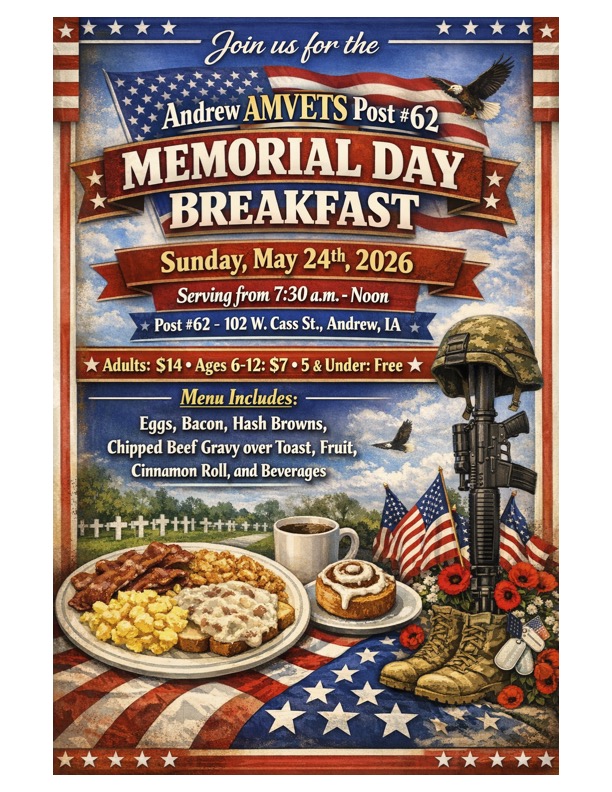 Andrew AMVETS Breakfast